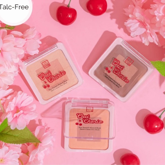 COPY - The Beauty Crop Oui Cherie Duo Pressed Mineral Blush in Peach Paris - Picture 4 of 4